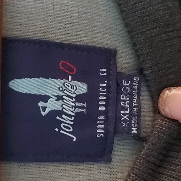 NWT Johnnie-O Shields Raglan Sleeve Lightweight Sweatshirt Charcoal Size XXL - Picture 5 of 8